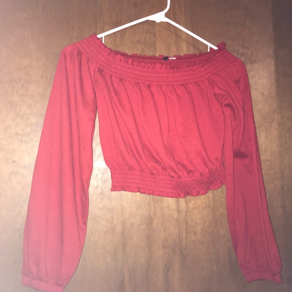 H&M Tops - red off shoulder H&M Tops - red off shoulder